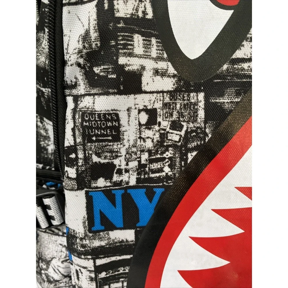 Shark Backpack New York Print Kuchen